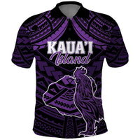 Personalised Hawaii Kauai Island Polo Shirt Rooster Tribal Tattoo Simple Style