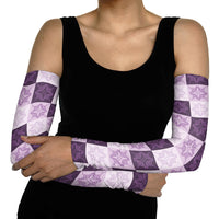 Lavender Manta Ray Hawaiian Quilt Motif Arm Sleeves