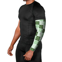 Sage Green Manta Ray Hawaiian Quilt Motif Arm Sleeves