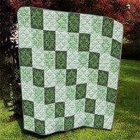 Sage Green Manta Ray Hawaiian Quilt Motif Quilt