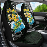 Aloha Hawaii Mango Surfing Car Seat Cover Polynesian Style