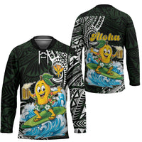 Aloha Hawaii Mango Surfing Hockey Jersey Polynesian Style
