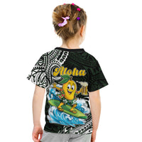 Aloha Hawaii Mango Surfing Kid T Shirt Polynesian Style