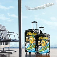 Aloha Hawaii Mango Surfing Luggage Cover Polynesian Style