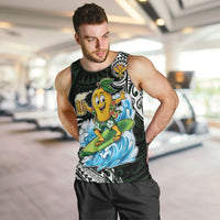 Aloha Hawaii Mango Surfing Men Tank Top Polynesian Style