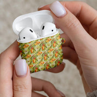 Vintage Hawaii Mango AirPods Case Yellow Green Hawaiian Palaka