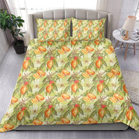Vintage Hawaii Mango Bedding Set Yellow Green Hawaiian Palaka