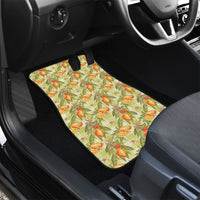 Vintage Hawaii Mango Car Mats Yellow Green Hawaiian Palaka