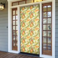 Vintage Hawaii Mango Door Cover Yellow Green Hawaiian Palaka