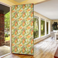 Vintage Hawaii Mango Door Cover Yellow Green Hawaiian Palaka