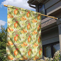 Vintage Hawaii Mango Garden Flag Yellow Green Hawaiian Palaka