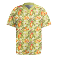 Vintage Hawaii Mango Rugby Jersey Yellow Green Hawaiian Palaka