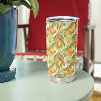 Vintage Hawaii Mango Tumbler Cup Yellow Green Hawaiian Palaka