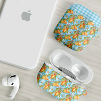 Vintage Hawaii Mango AirPods Case Blue Hawaiian Palaka