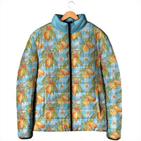 Vintage Hawaii Mango Padded Jacket Blue Hawaiian Palaka