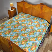 Vintage Hawaii Mango Quilt Blue Hawaiian Palaka