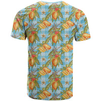 Vintage Hawaii Mango T Shirt Blue Hawaiian Palaka