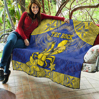 Niue The Rock Quilt Niuean Crab Hiapo Pattern Blue Version LT05 - Polynesian Pride