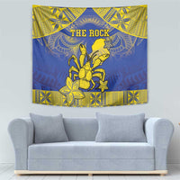 Niue The Rock Tapestry Niuean Crab Hiapo Pattern Blue Version