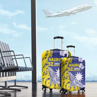 Nauru 92nd Anniversary Of Angam Luggage Cover Polynesian Whale Pattern LT05 - Polynesian Pride