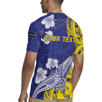 Personalised Nauru 92nd Anniversary Of Angam Rugby Jersey Polynesian Whale Pattern