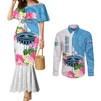 fiji-day-couples-matching-mermaid-dress-and-long-sleeve-button-shirts-tanoa-hibiscus-fijian-tapa-masi-pattern