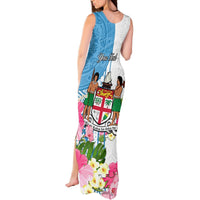 Personalized Fiji Day Tank Maxi Dress Tanoa Hibiscus Fijian Tapa Masi Pattern LT05 - Polynesian Pride