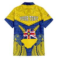 personalized-niue-constitution-day-hawaiian-shirt-coat-of-arms-niuean-hiapo-pattern