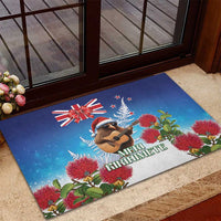 New Zealand Kiwi Christmas Rubber Doormat Xmas Vibe