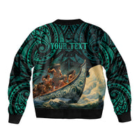 Personalised New Zealand Tamaki Herenga Waka Festival Bomber Jacket Maori Pattern LT05 - Polynesian Pride