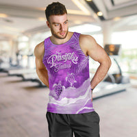 Personalised Pasifika Festival Men Tank Top Violet Tropical Turtle LT05 Violet - Polynesian Pride