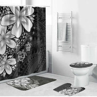 Polynesia Romantic Valentine Bathroom Set Sea Turtle Couple With Black Plumeria