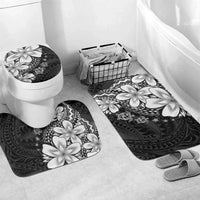 Polynesia Romantic Valentine Bathroom Set Sea Turtle Couple With Black Plumeria