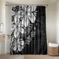 Polynesia Romantic Valentine Bathroom Set Sea Turtle Couple With Black Plumeria