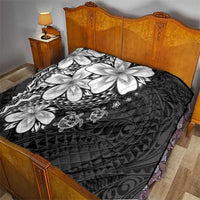 Polynesia Romantic Valentine Quilt Sea Turtle Couple With Black Plumeria LT05 - Polynesian Pride