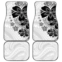 Polynesia Romantic Valentine Car Mats Sea Turtle Couple With White Plumeria LT05 - Polynesian Pride