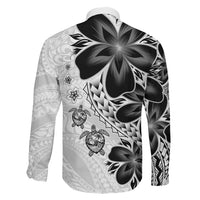 Polynesia Romantic Valentine Family Matching Summer Maxi Dress and Hawaiian Shirt Sea Turtle Couple With White Plumeria