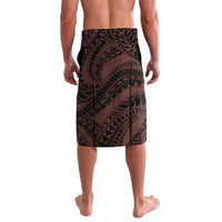 Polynesia Romantic Valentine Lavalava Sea Turtle Couple With Red Gradient Plumeria LT05 - Polynesian Pride