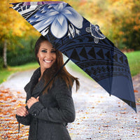 Polynesia Romantic Valentine Umbrella Sea Turtle Couple With Purple Gradient Plumeria LT05 - Polynesian Pride