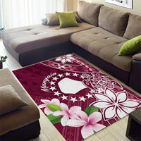Cook Island Mangaia Gospel Day Area Rug Floral Tribal Pattern