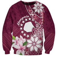 Personalised Cook Island Mangaia Gospel Day Sweatshirt Floral Tribal Pattern