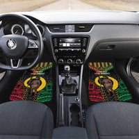 Vanuatu 45th Anniversary Independence Day Car Mats Melanesian Warrior With Sand Drawing Pattern LT05