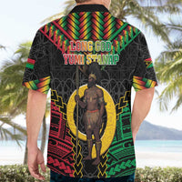 Vanuatu 45th Anniversary Independence Day Hawaiian Shirt Melanesian Warrior With Sand Drawing Pattern LT05