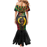 Vanuatu 45th Anniversary Independence Day Mermaid Dress Melanesian Warrior With Sand Drawing Pattern LT05