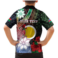 Personalised Vanuatu Shefa Day Family Matching Mermaid Dress and Hawaiian Shirt Floral Pattern