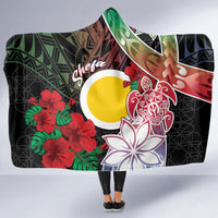 Vanuatu Shefa Day Hooded Blanket Floral Pattern