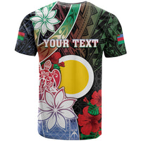 Personalised Vanuatu Shefa Day T Shirt Floral Pattern