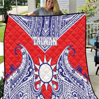 Taiwan Quilt Austronesian Tribal Tattoo Red - Polynesian Pride