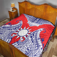Taiwan Quilt Austronesian Tribal Tattoo Red - Polynesian Pride