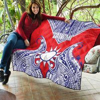 Taiwan Quilt Austronesian Tribal Tattoo Red - Polynesian Pride